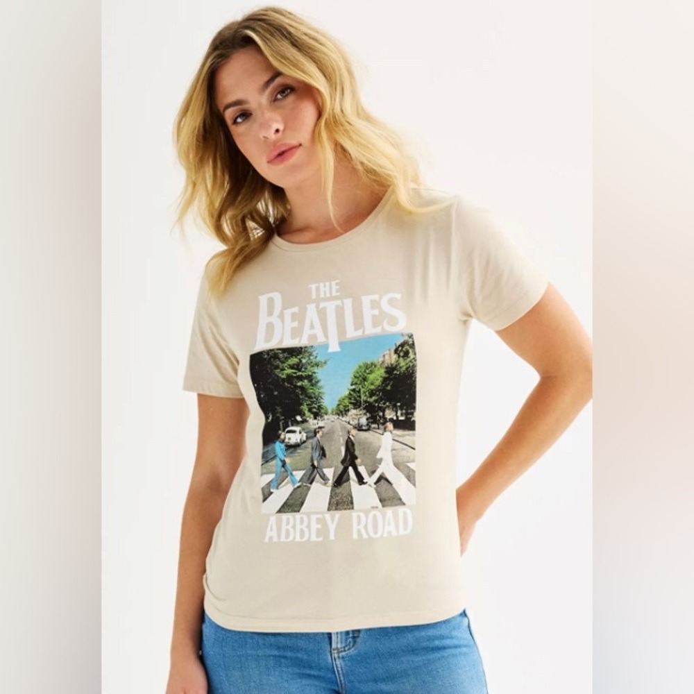 Beatles Women's‎ XXL Abbey Road Short Sleeve Graphic Tee NEW